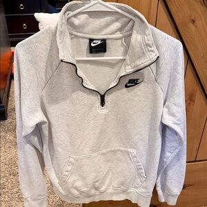 Nike Light Gray Half-Zip Pullover